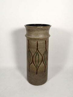 Große Bodenvase aus glasierter Keramik, 1970er Jahre