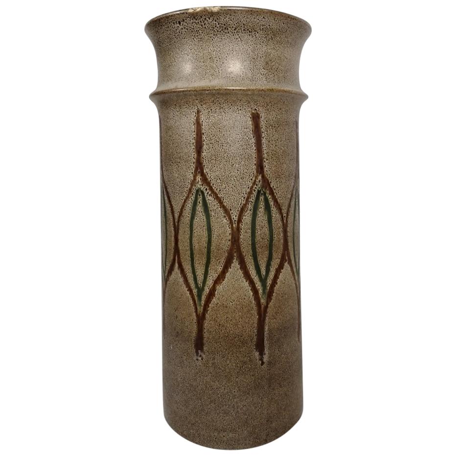 Large Glazed Ceramic Floor Vase, 1970s For Sale