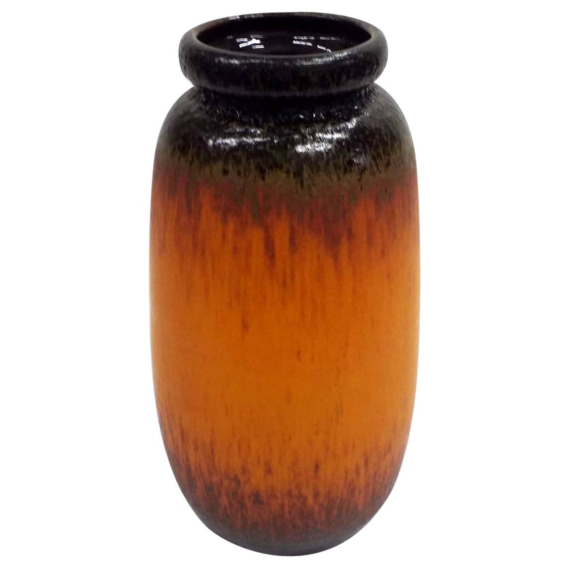 Large Glazed Ceramic Floor Vase, 1970s