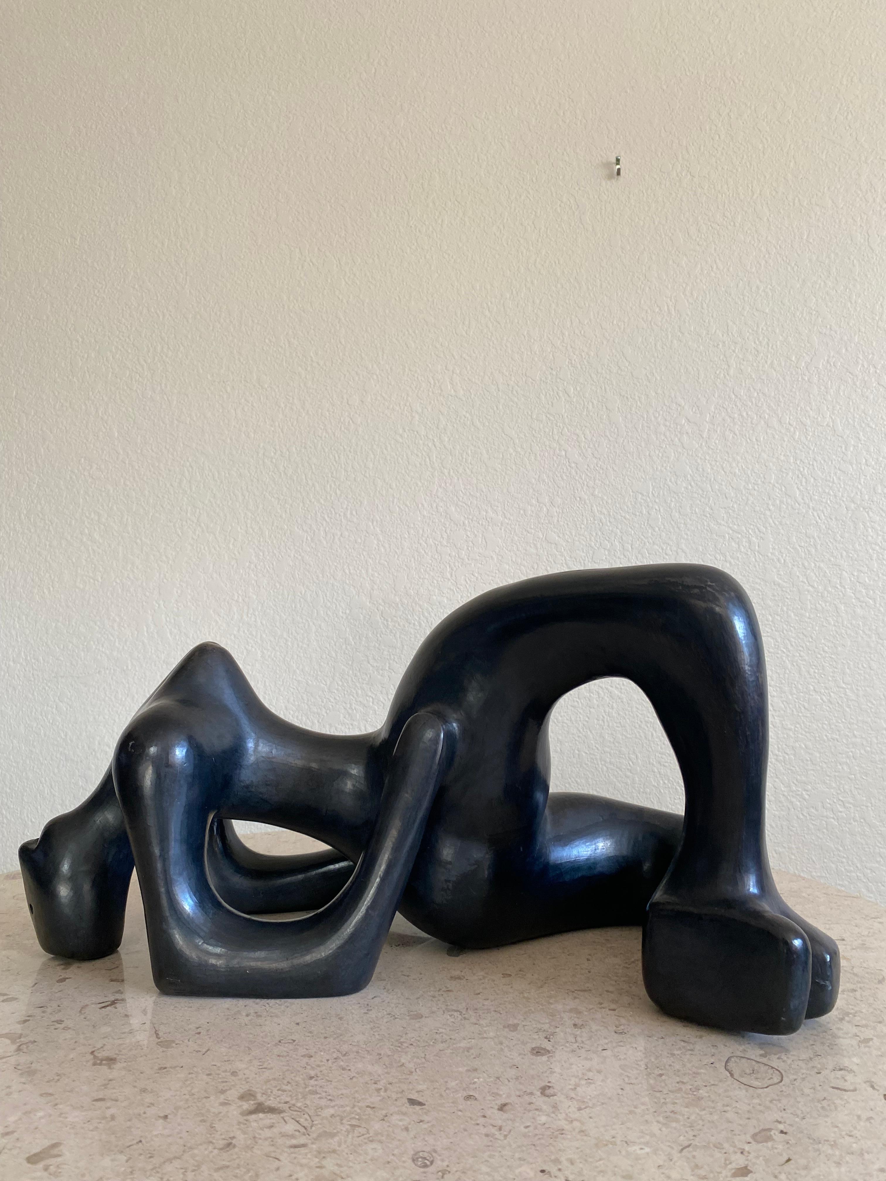 Large Glazed Ceramic Nude Sculpture by Manuel Felguérez 4