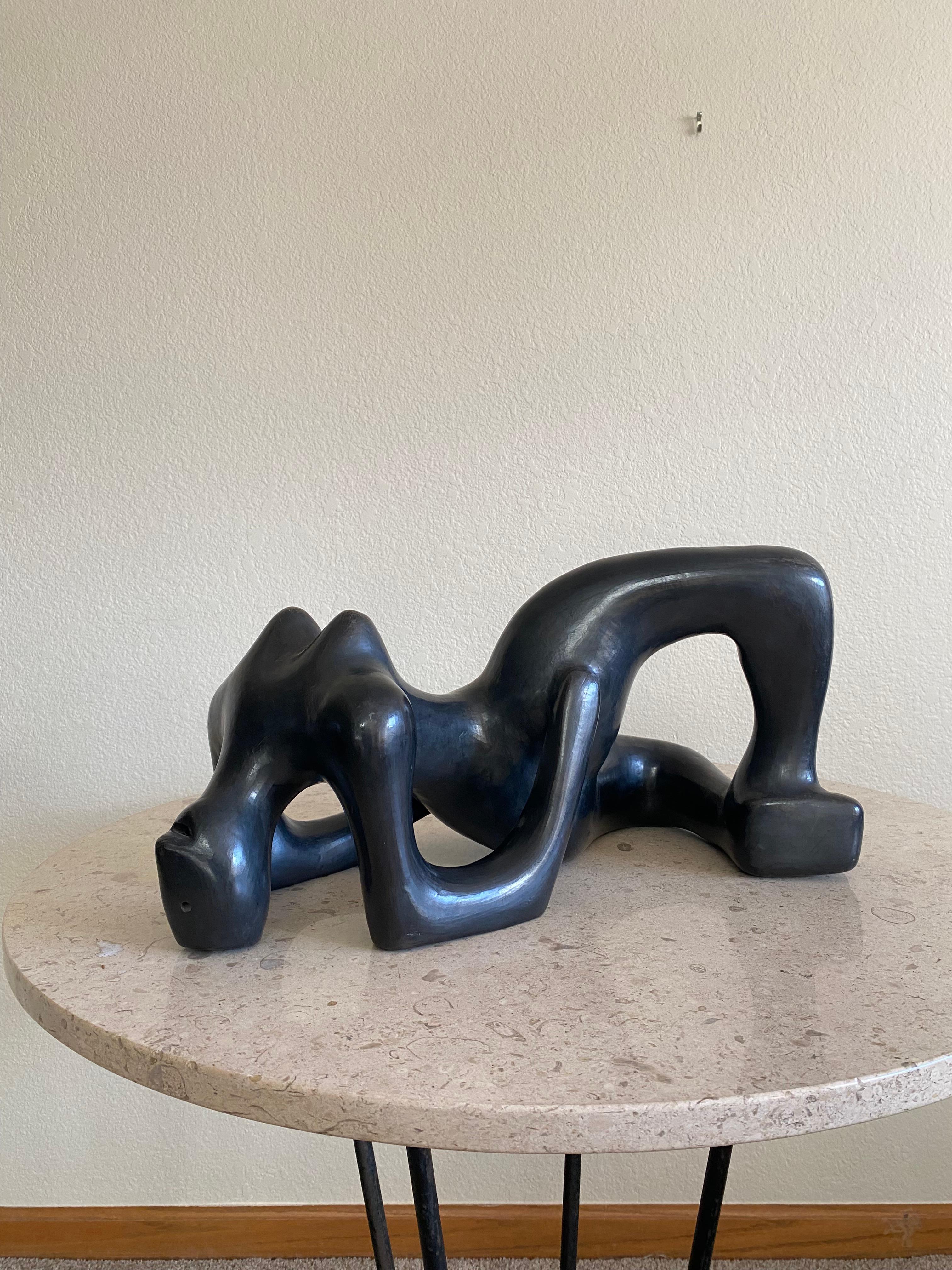 Large Glazed Ceramic Nude Sculpture by Manuel Felguérez 5
