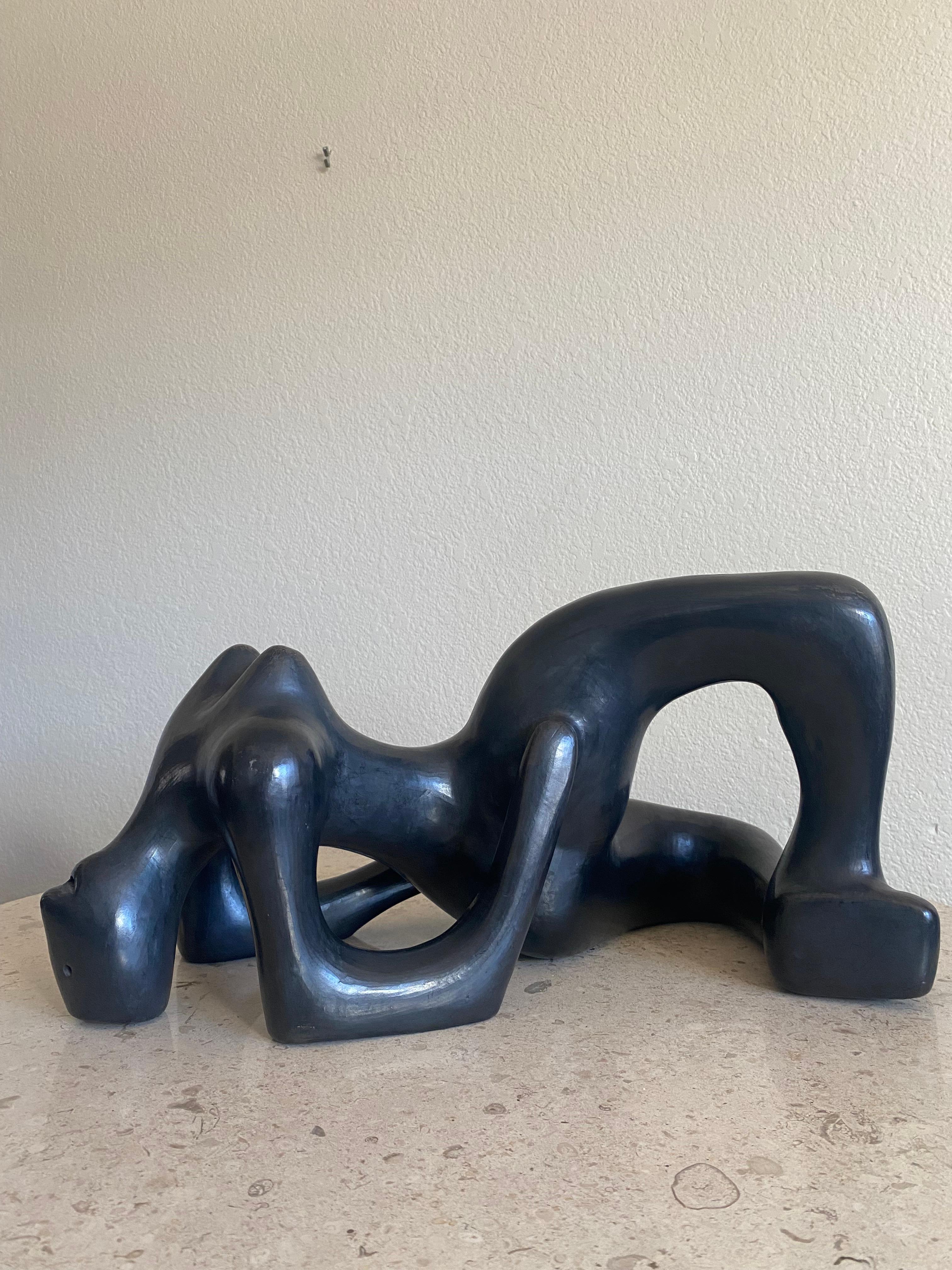 Large Glazed Ceramic Nude Sculpture by Manuel Felguérez 6