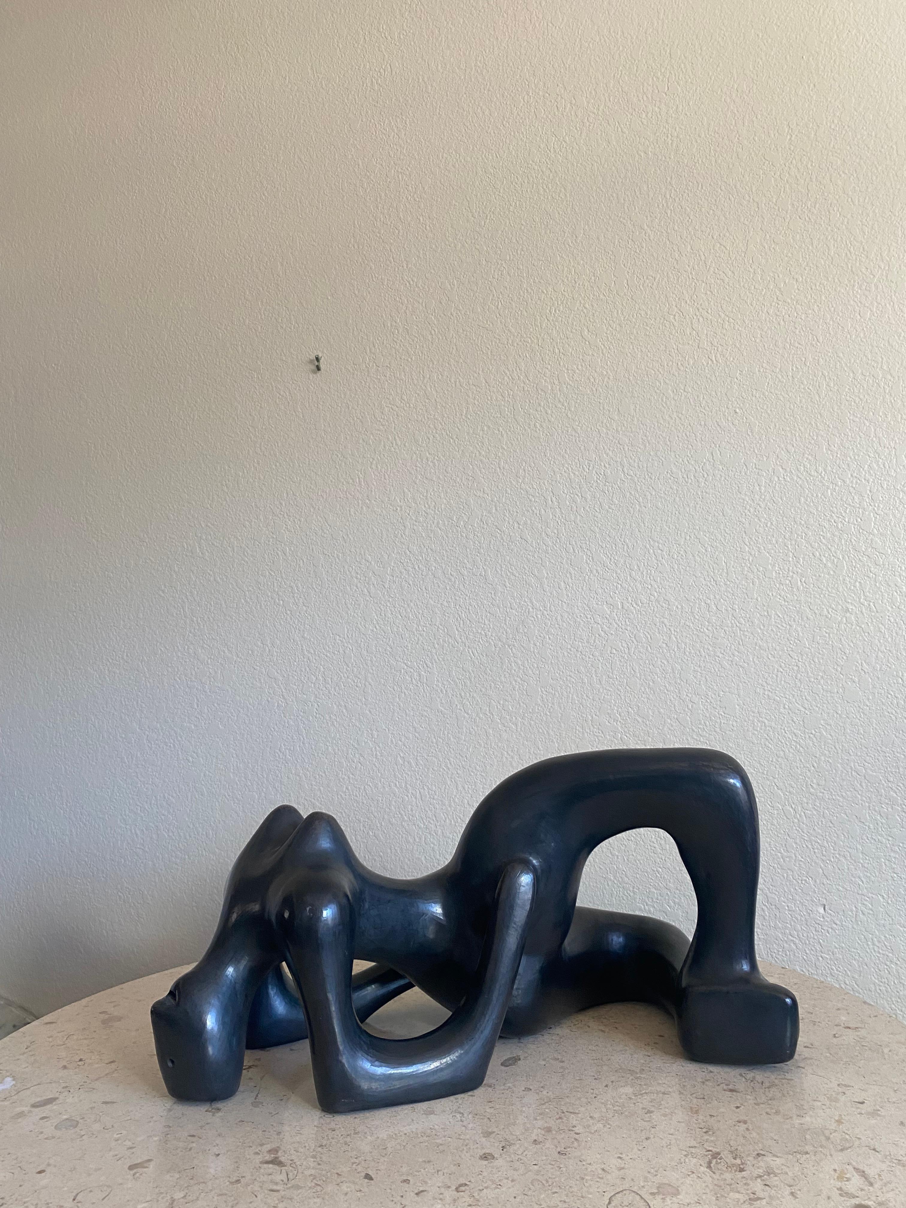 Large Glazed Ceramic Nude Sculpture by Manuel Felguérez 7