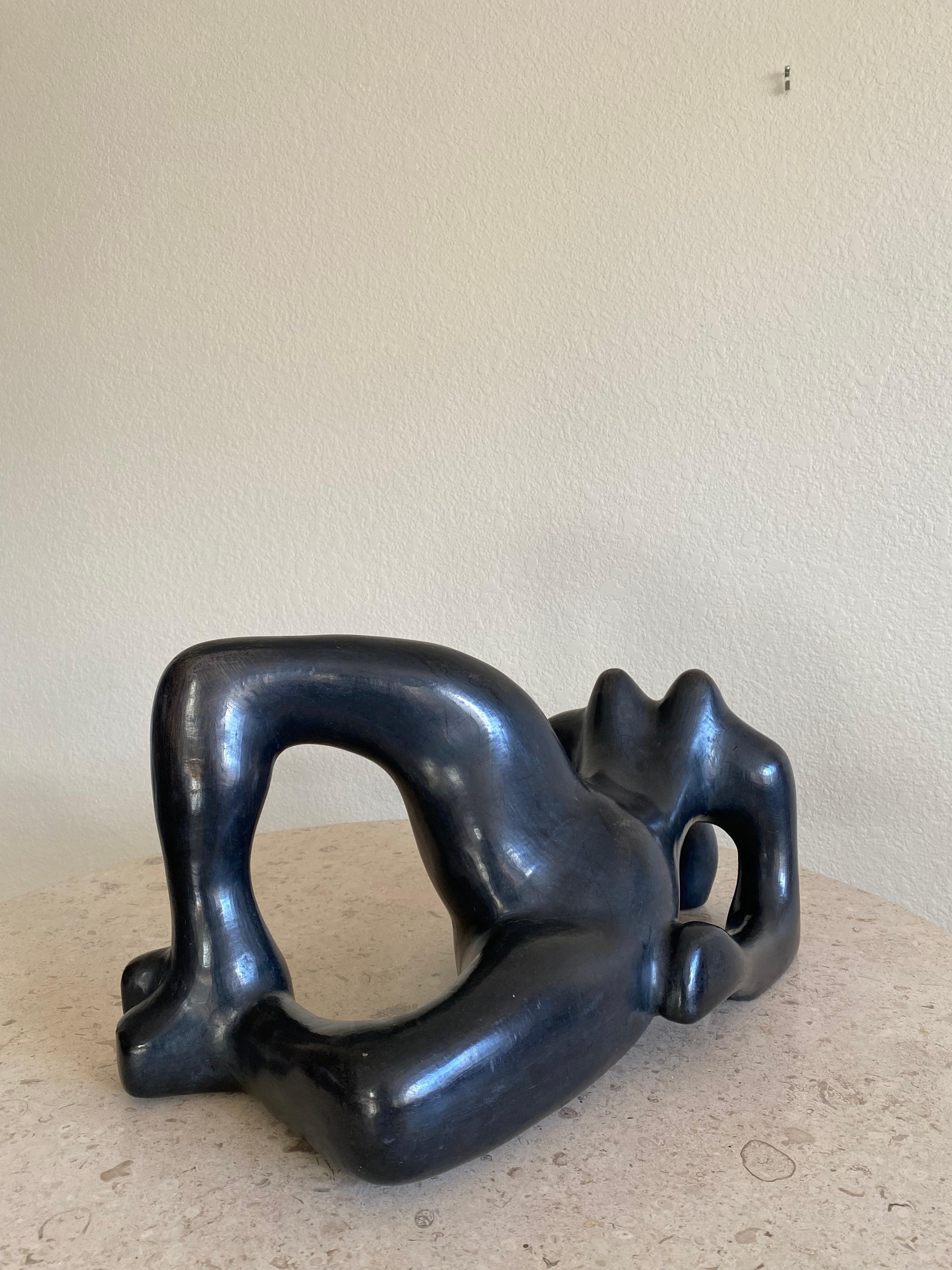 Large Glazed Ceramic Nude Sculpture by Manuel Felguérez 1