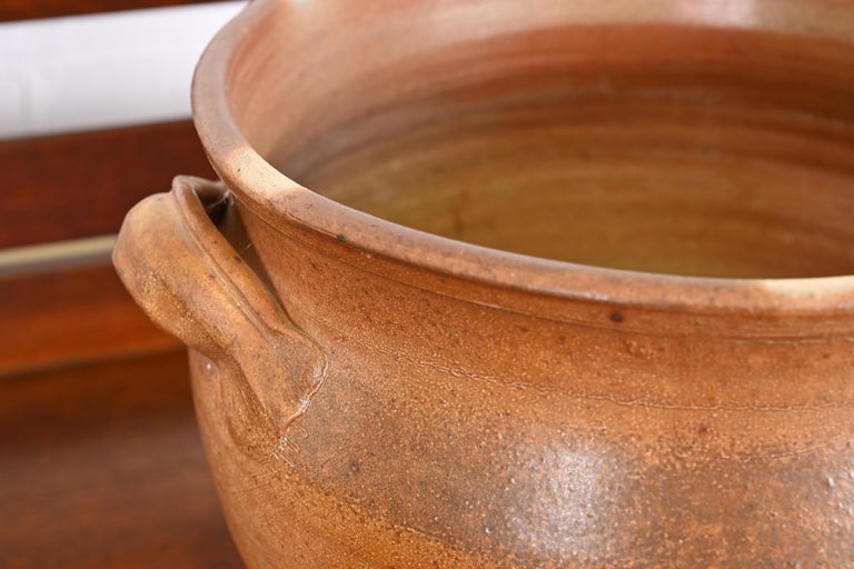 Large Glazed Ceramic Studio Pottery Vase For Sale at 1stDibs