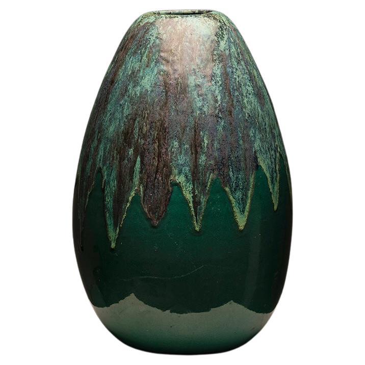 Large Glazed Ceramic Vase by Atelier Primavera, 1950s For Sale