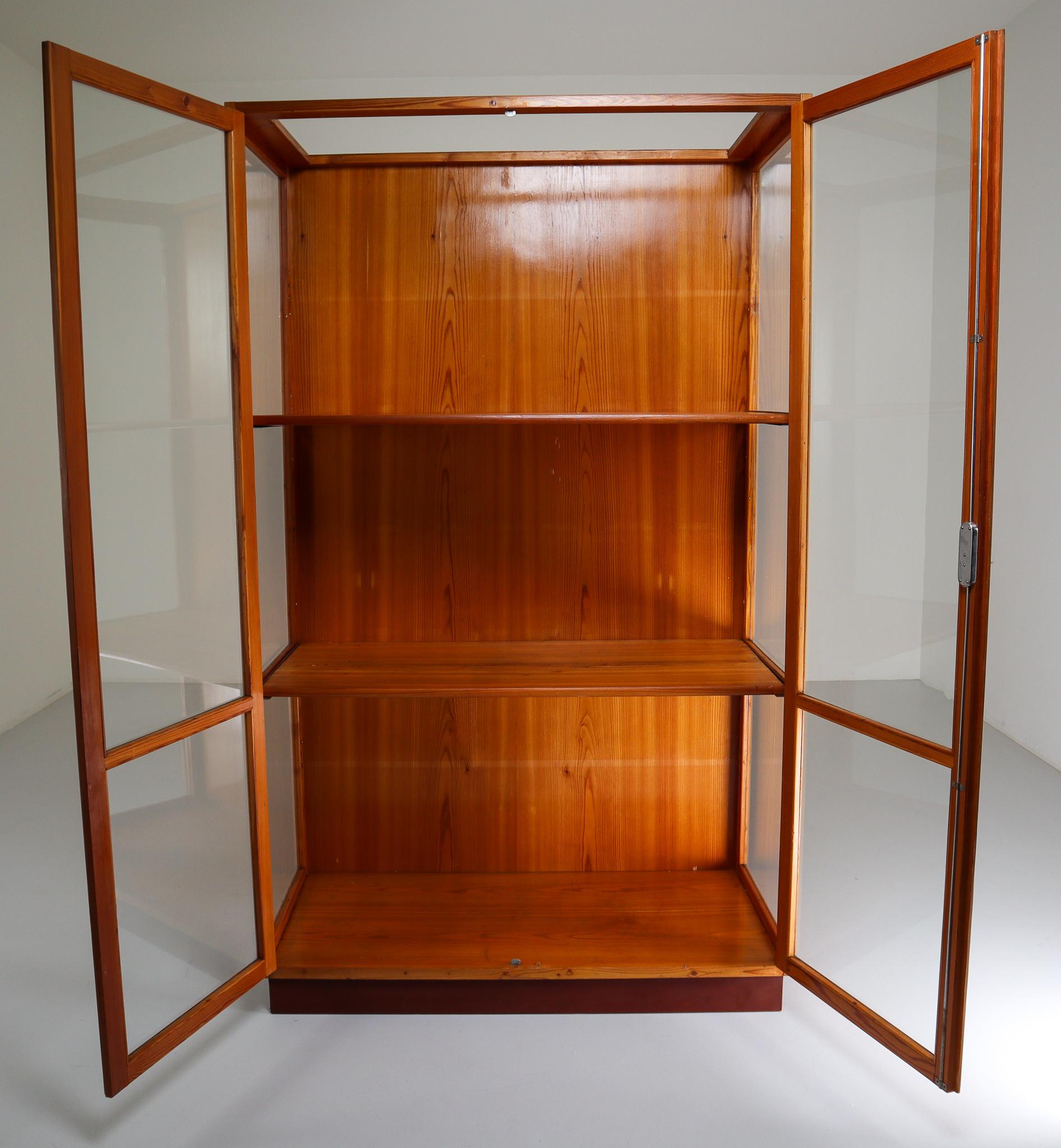 Large Glazed Display Cabinet from the National Museum in Praque 1950s 2
