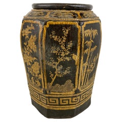 Large Glazed Oriental Urn, 1940s