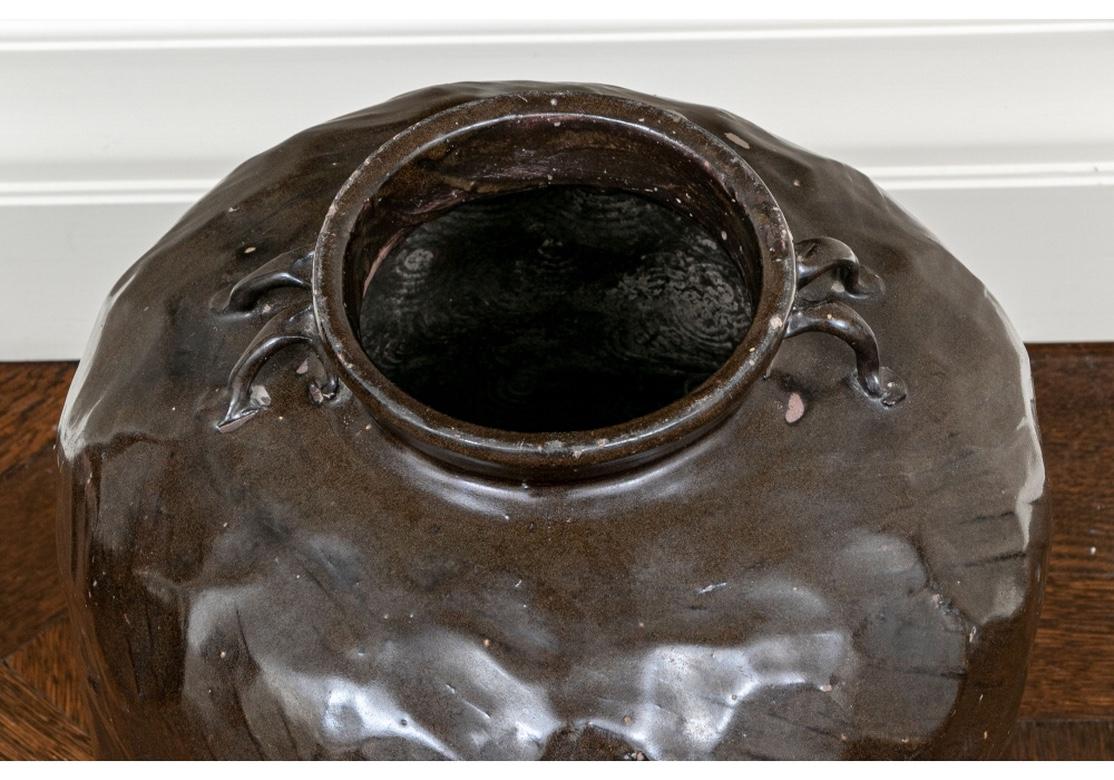 Large Glazed Pottery Jar from Bunny Williams' Trelliage Shop In Good Condition For Sale In Bridgeport, CT