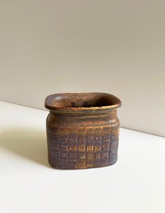 Large Glazed Stoneware Vase by Stig Lindberg, Scandinavian Pottery, 1960s