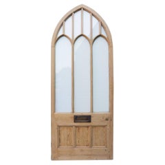 Used Large Glazed Victorian Arched Door