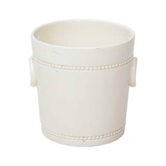 Large Glazed White Cache Pot Large Glazed White Cache Pot