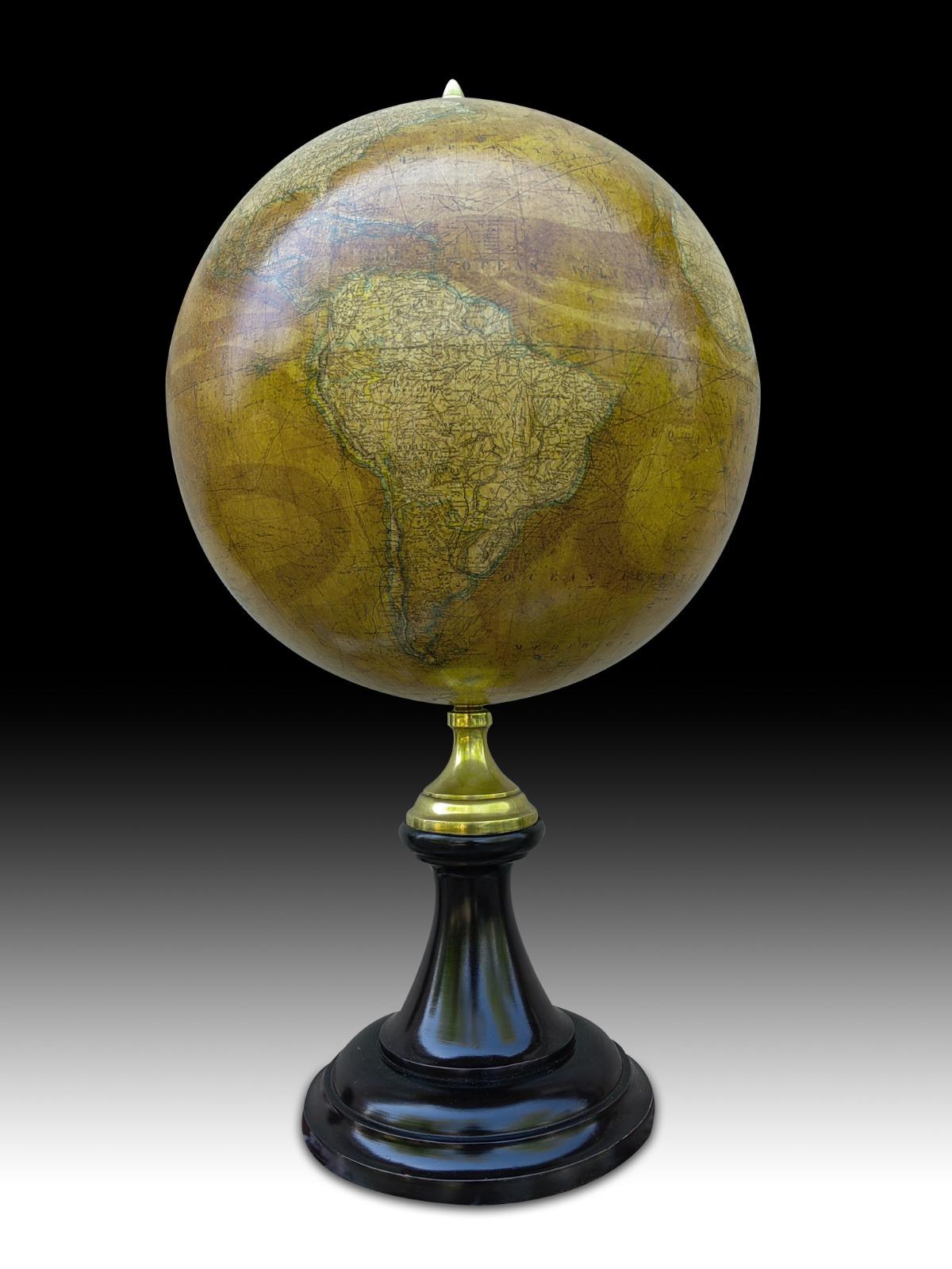 Large Globe by Emile Bertaux 19th Century For Sale 1