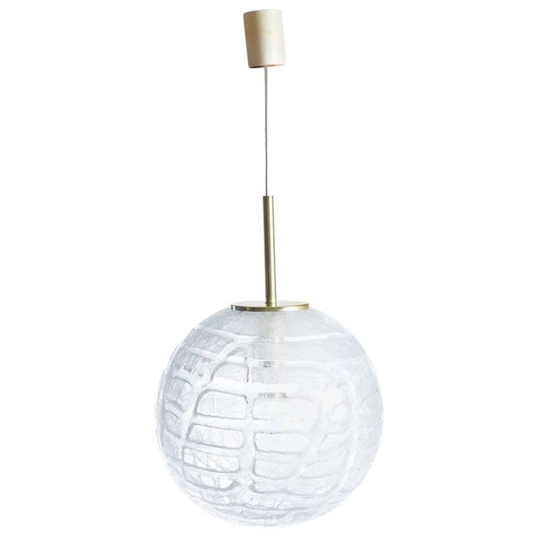 Large Globe Frosted Glass Ceiling Light From Doria Germany Circa Large Globe Frosted Glass Ceiling Light From Doria Germany Circa 1970 For