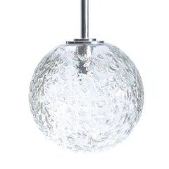 Large Globe Glass Ceiling Light from Doria, Germany, circa 1970