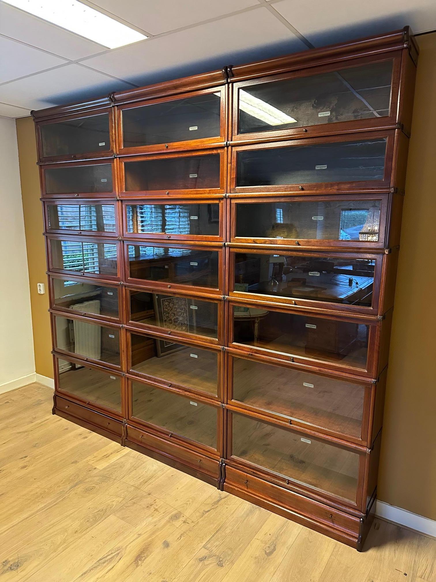 Fine XIX secolo Large Globe Wernicke bookcase in vendita