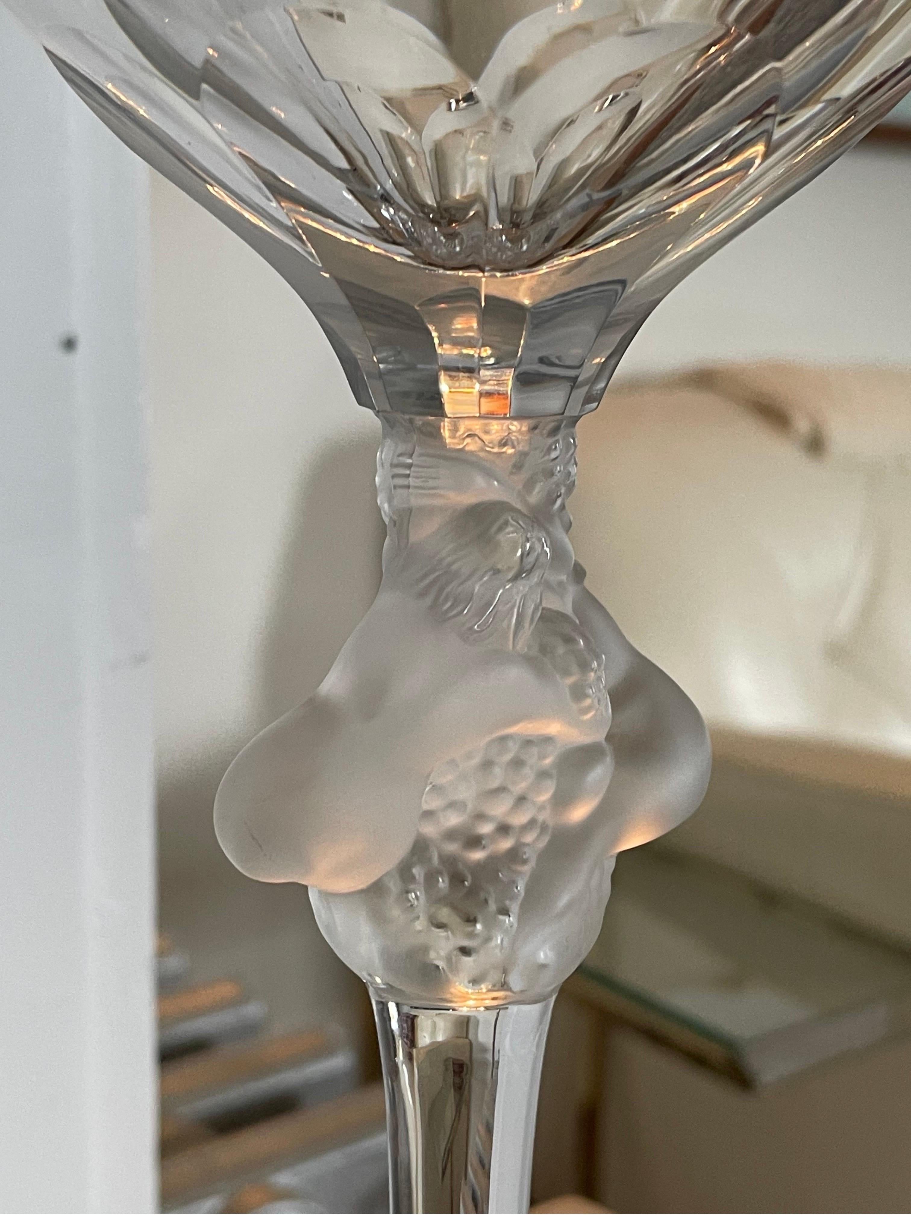 French Roxane by Lalique Goblet Vase  For Sale