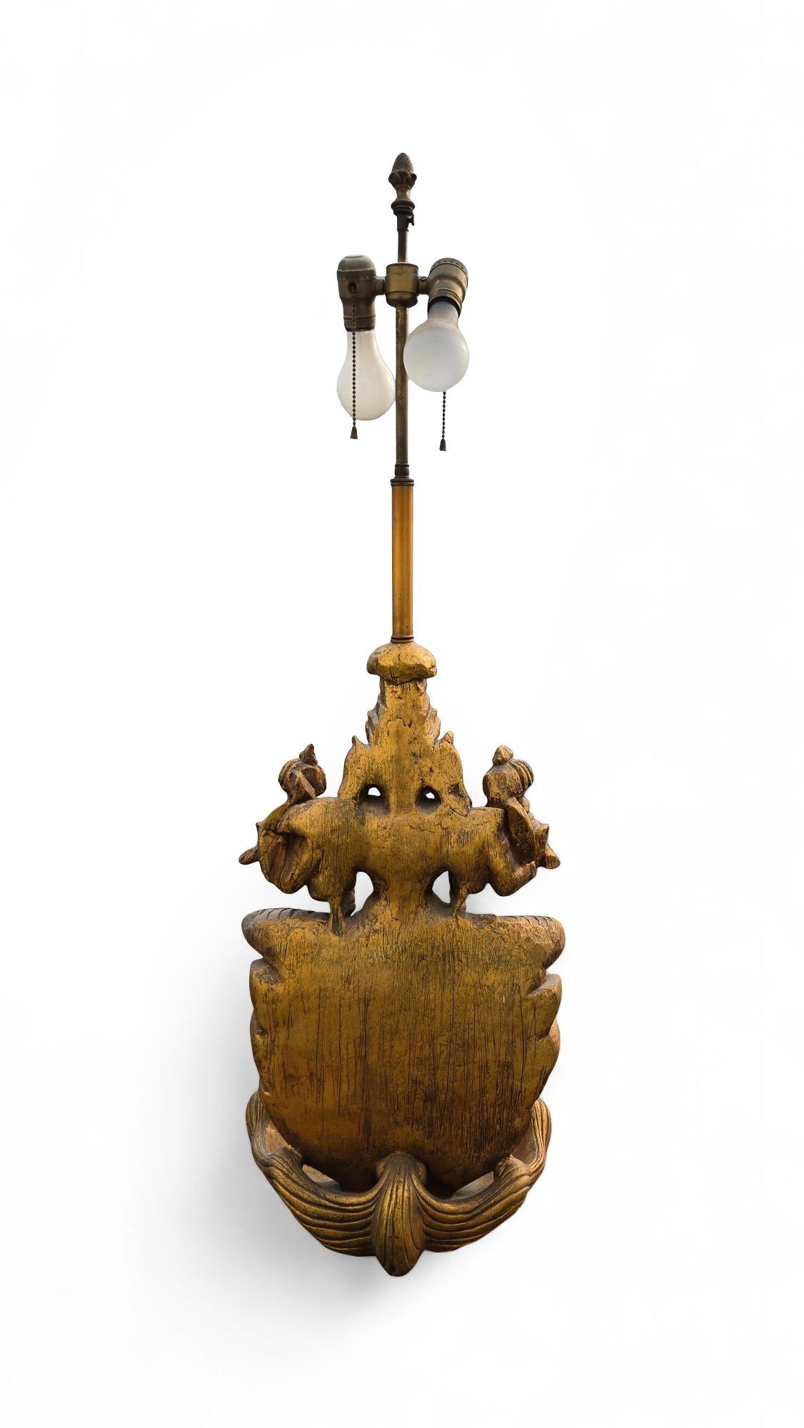 20th Century Large Goddess Lakshmi 1960s Table Lamp For Sale