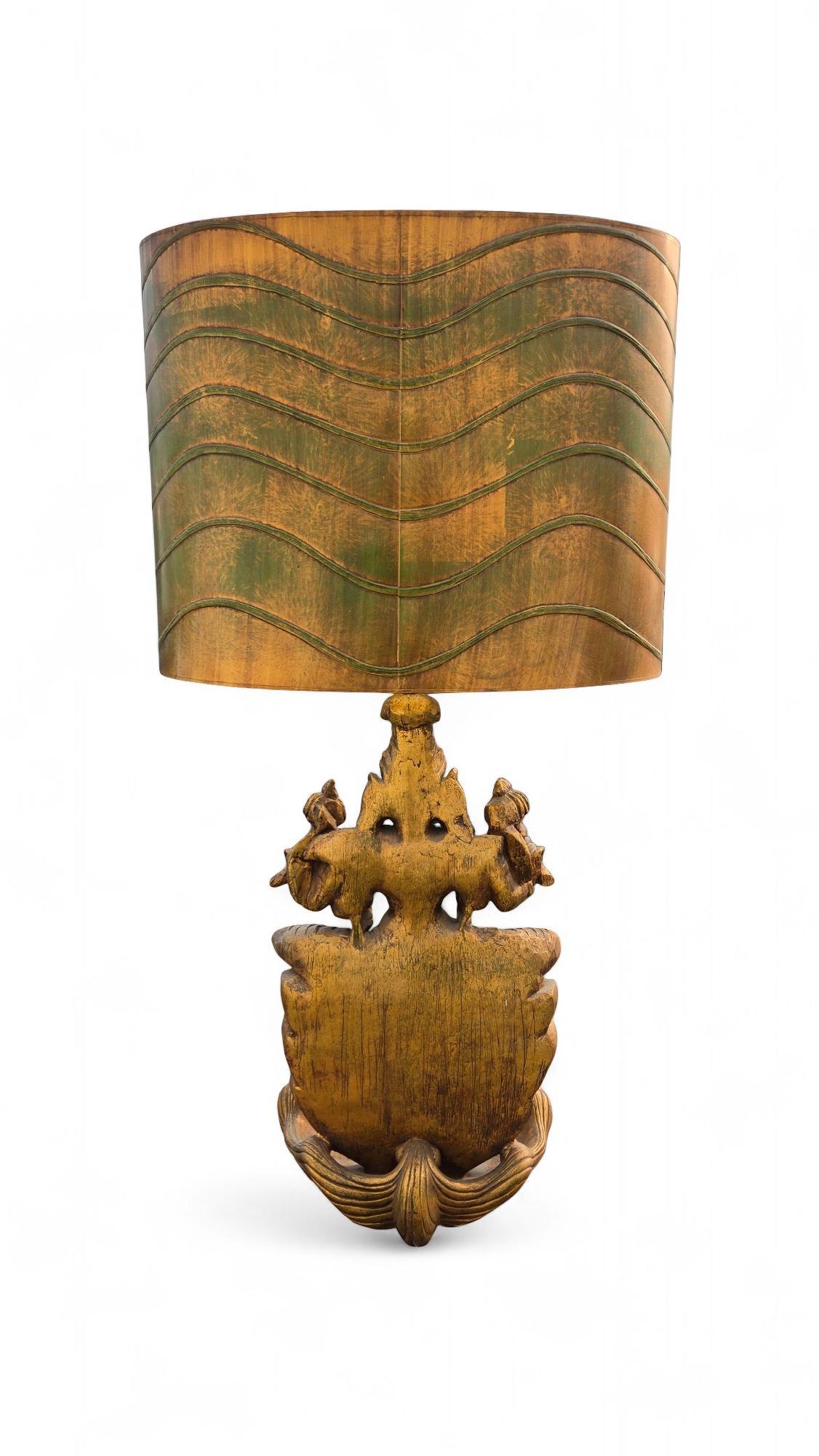Large Goddess Lakshmi 1960s Table Lamp For Sale 1