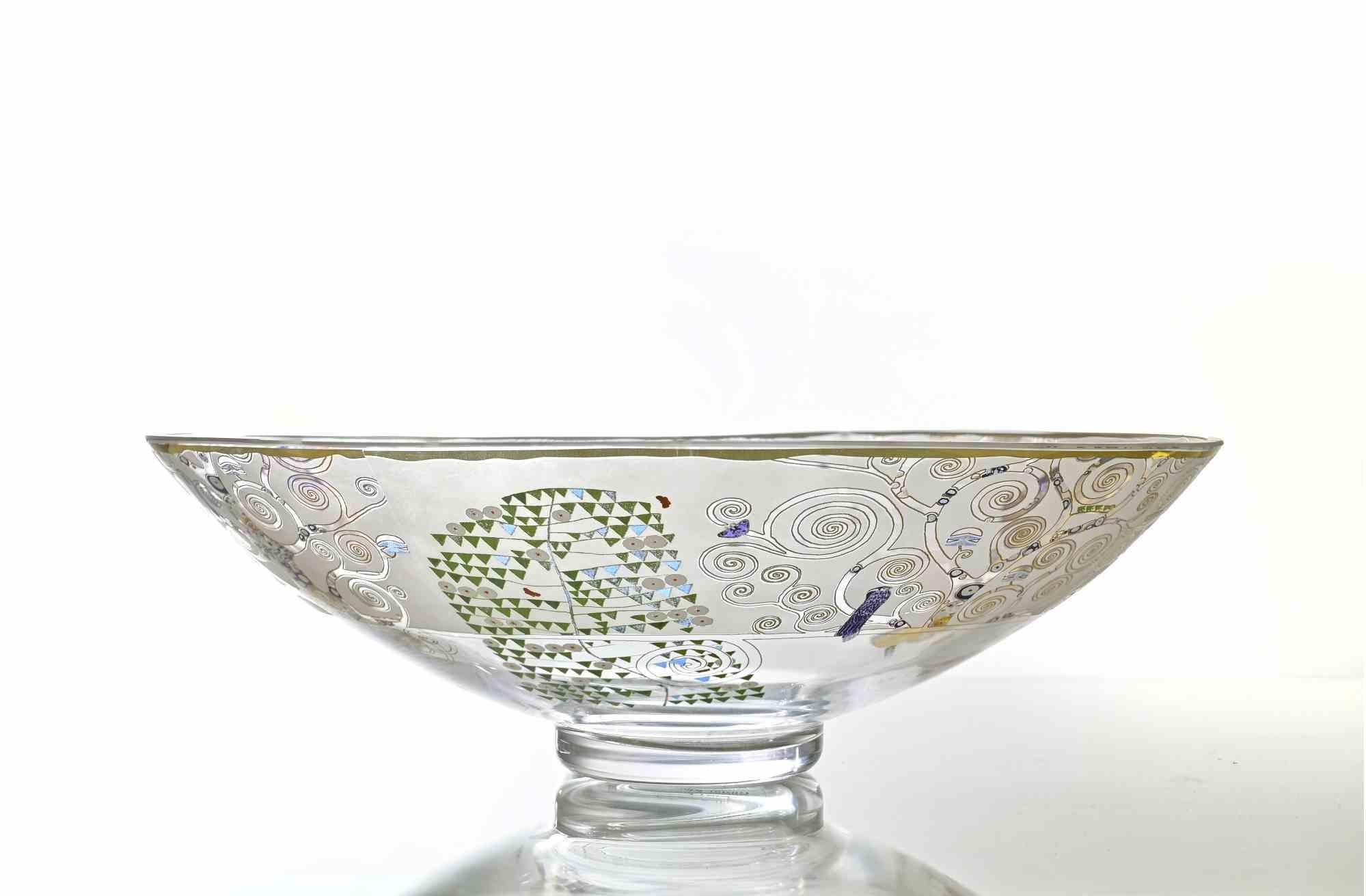 Large Goebel Artis Orbis Bowl Centerpiece Design “Gustav Klimt, Mid-20th Century In Fair Condition For Sale In Roma, IT
