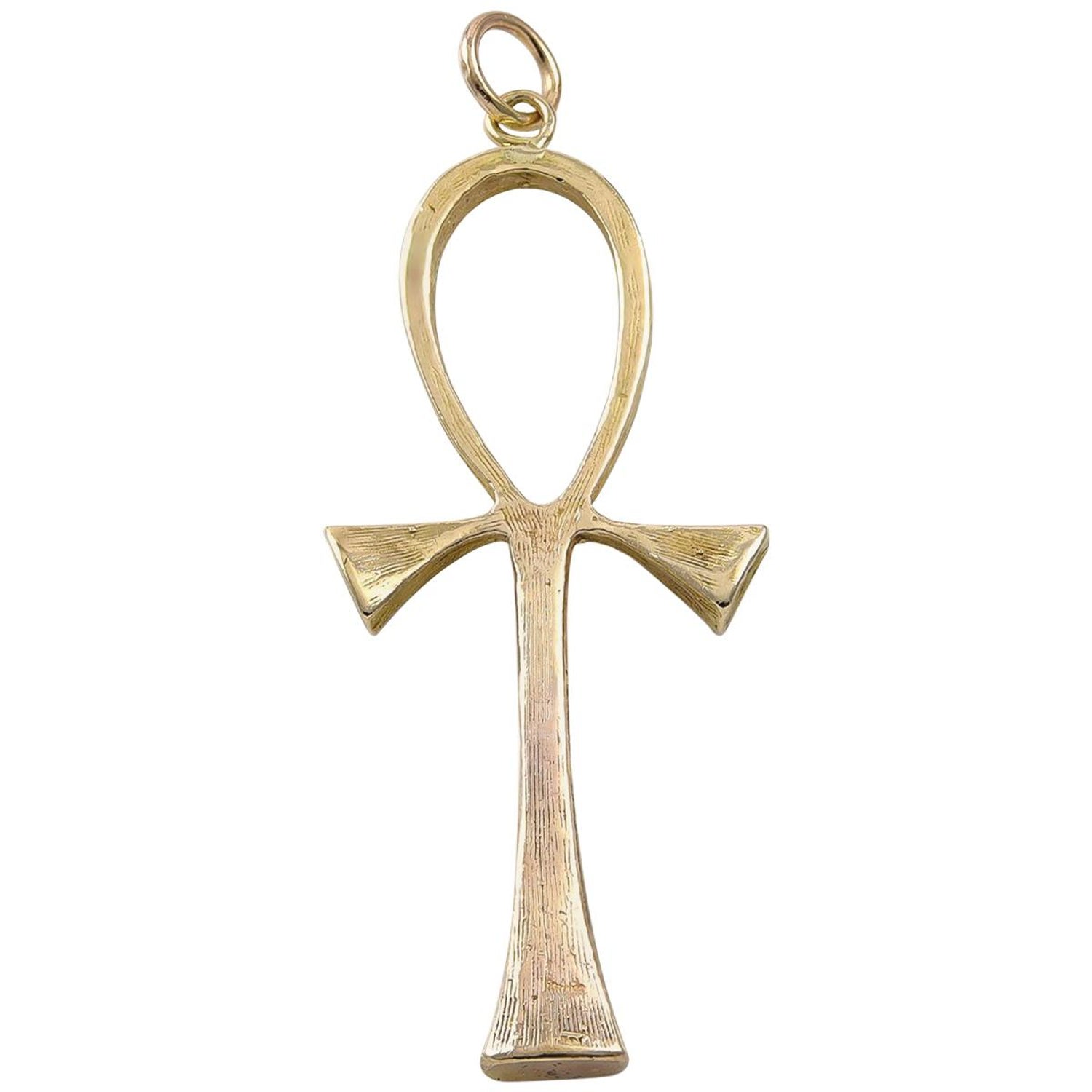 3/4 Inch x 1 1/4 Inch PicturesOnGold.com Large Ankh Cross in Solid 14K Yellow or White Gold or Sterling Silver 