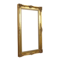 Large Gold Baroque-Style Frame – Classic Wooden Frame 121x71cm