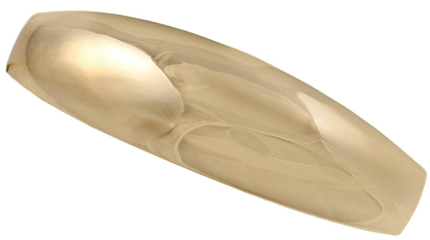 Large Gold Barrette In Excellent Condition In New York, NY