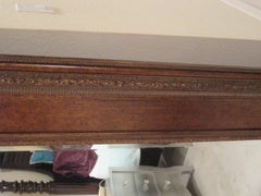 Large Gold Beveled Floor Mirror