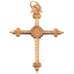 Großes goldenes Kreuz Jeannette Savoyarde, 19. Jahrhundert