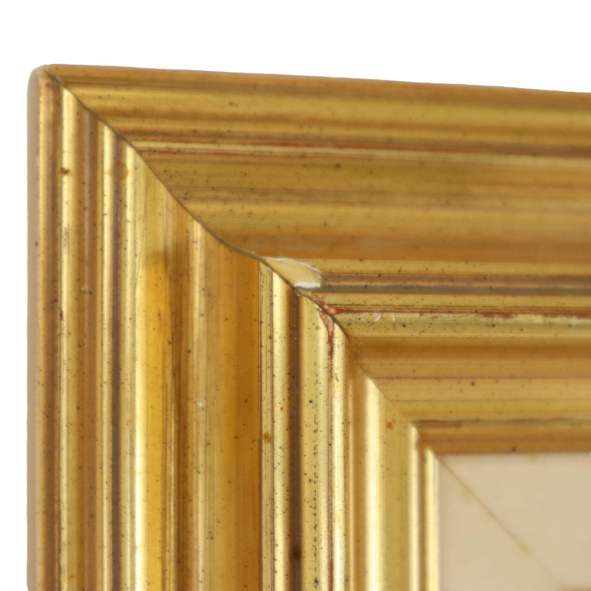 Marco Grande Dorado Marco Clásico de Madera de Pino Dorado 60x52cm en venta 3