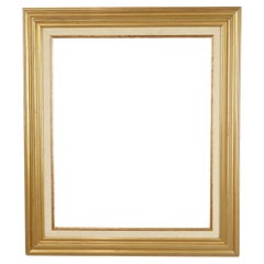 Cornice oro grande Cornice classica in legno di pino dorato 60x52cm