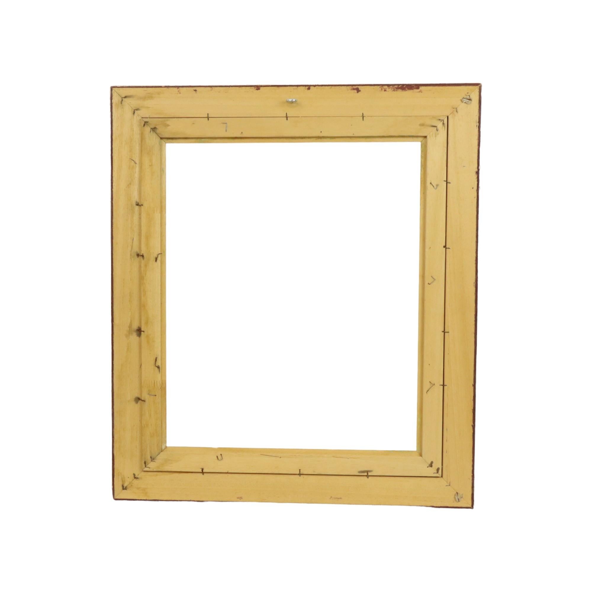 Marco Grande Dorado Marco Clásico de Madera de Pino Dorado 62x54cm en venta 5