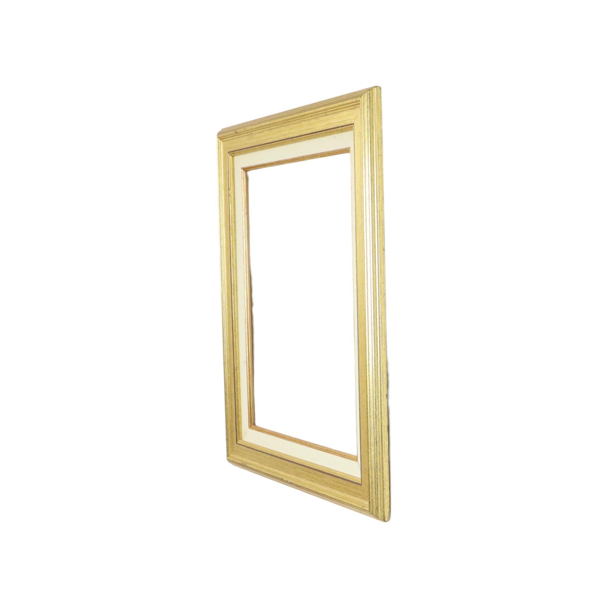 Marco Grande Dorado Marco Clásico de Madera de Pino Dorado 62x54cm Europeo en venta