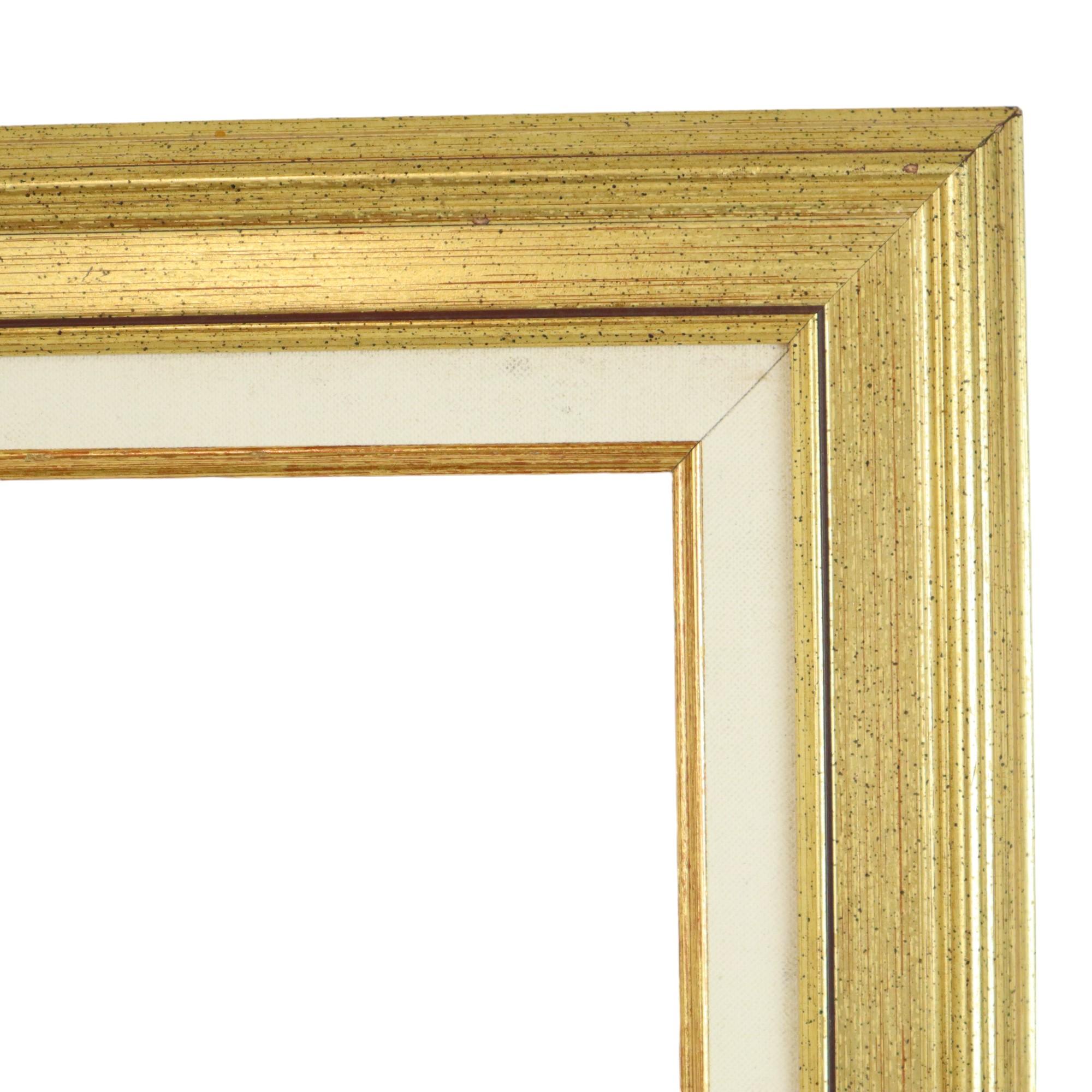 Marco Grande Dorado Marco Clásico de Madera de Pino Dorado 62x54cm en venta 3