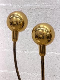 Large gold HYDRA lamp by Pierre Folie (France 1969)
