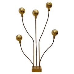 Large gold HYDRA lamp by Pierre Folie (France 1969)