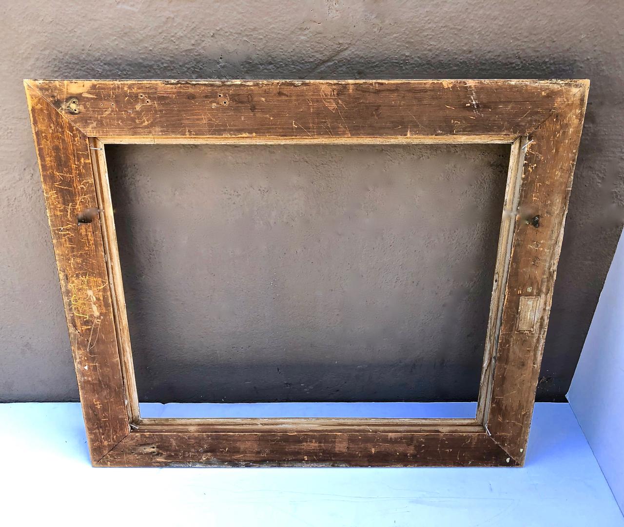 Victorian Large Gold Leafed Frame, 19th Century