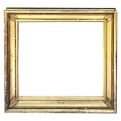 Antique Large Gold Leafed Frame, 19th Century