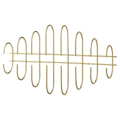 Large Gold Minimalist Coat Rack