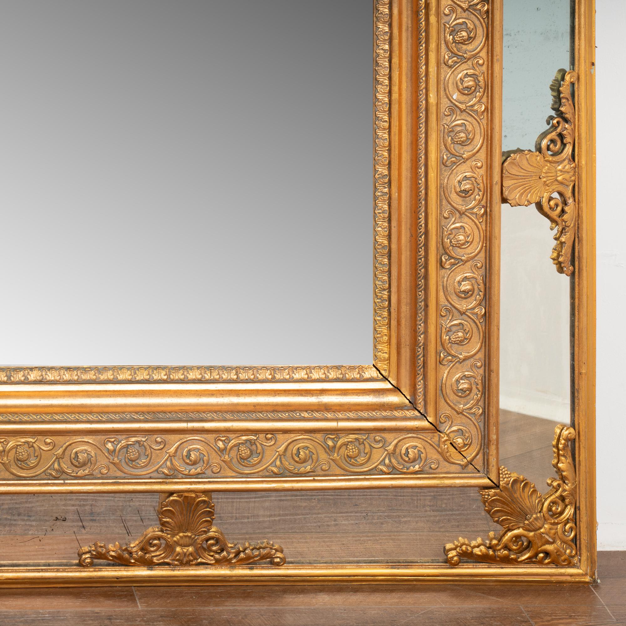 Swedish Large Gold Mirror, Sweden circa 1880