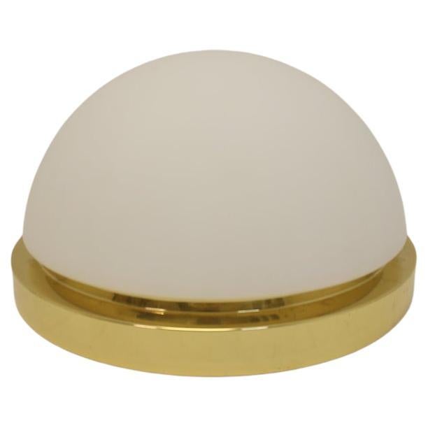 Large Gold Round Ceiling Light Glashutte Limburg For Sale