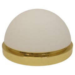 Vintage Large Gold Round Ceiling Light Glashutte Limburg