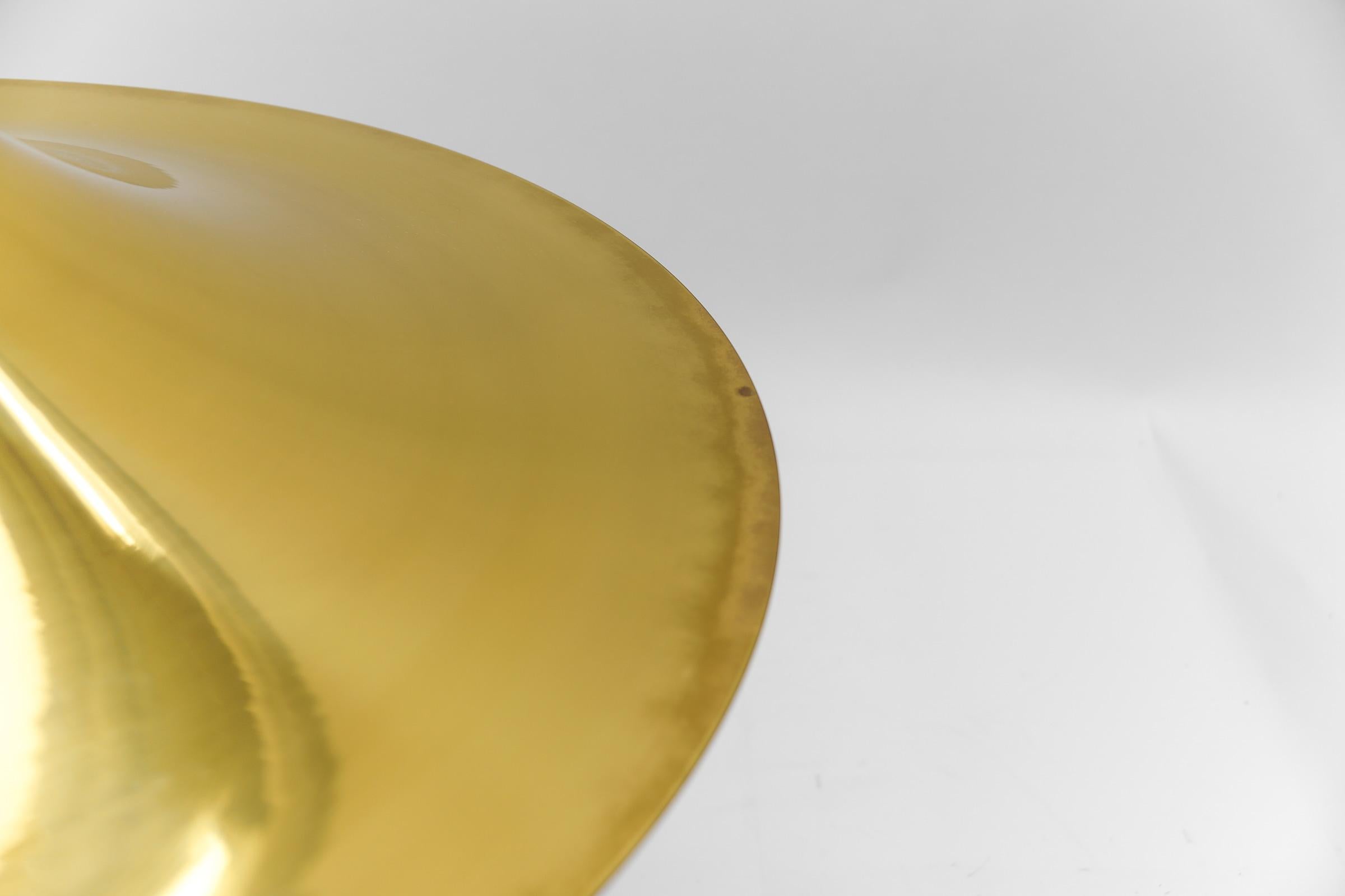 Large Gold Semi Pendant Lamp by Claus Bonderup & Torsten Thorup for Fog & Mørup For Sale 7