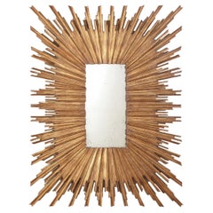 Large Gold Sunburst Mirror