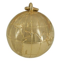 Large Gold Tiffany & Co. Globe Charm