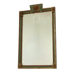 Large Gold Wooden Mirror, France, Early 20th Century, 97 cm