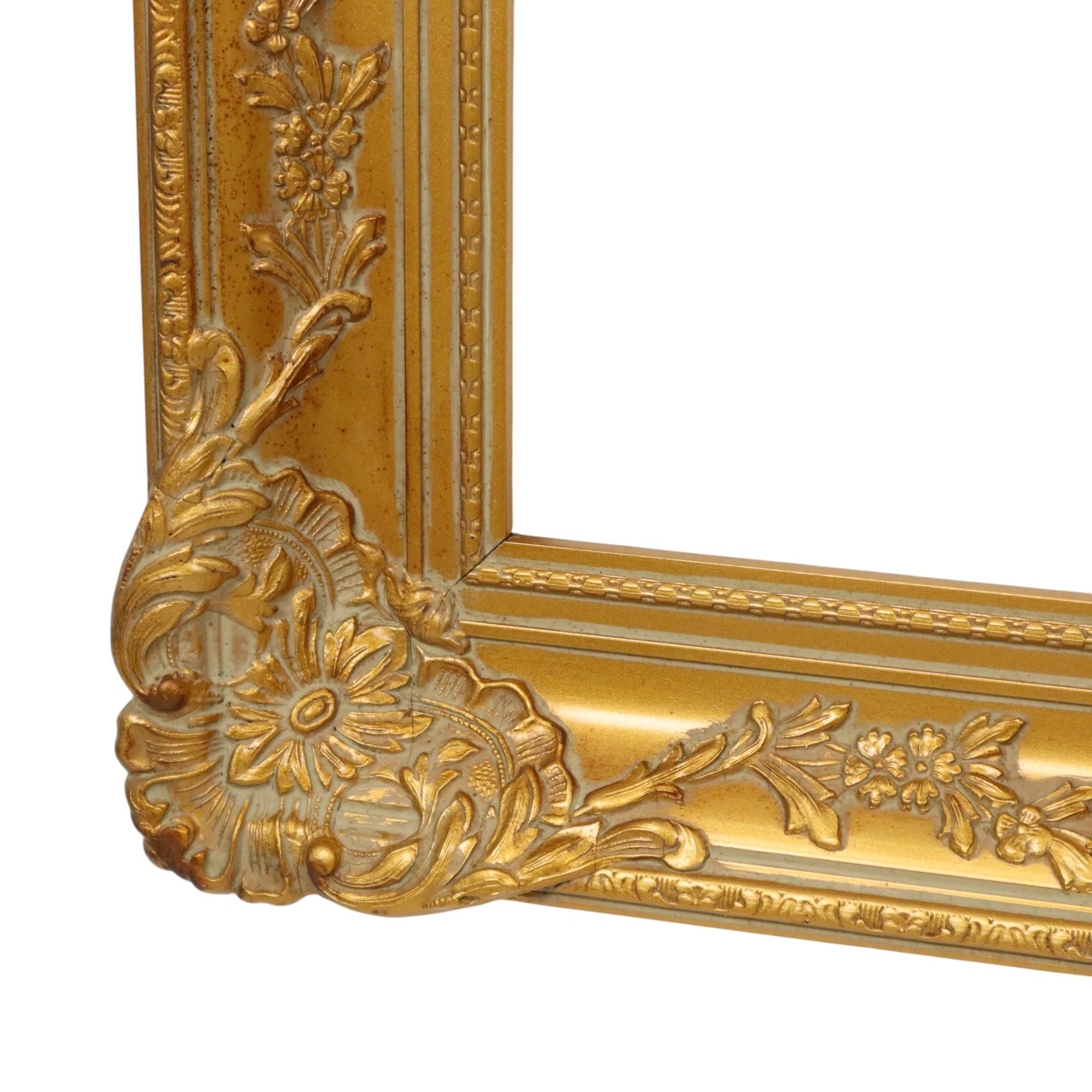 Large Golden Baroque Frame XL Frame Painting Classic 117x67cm For Sale 4