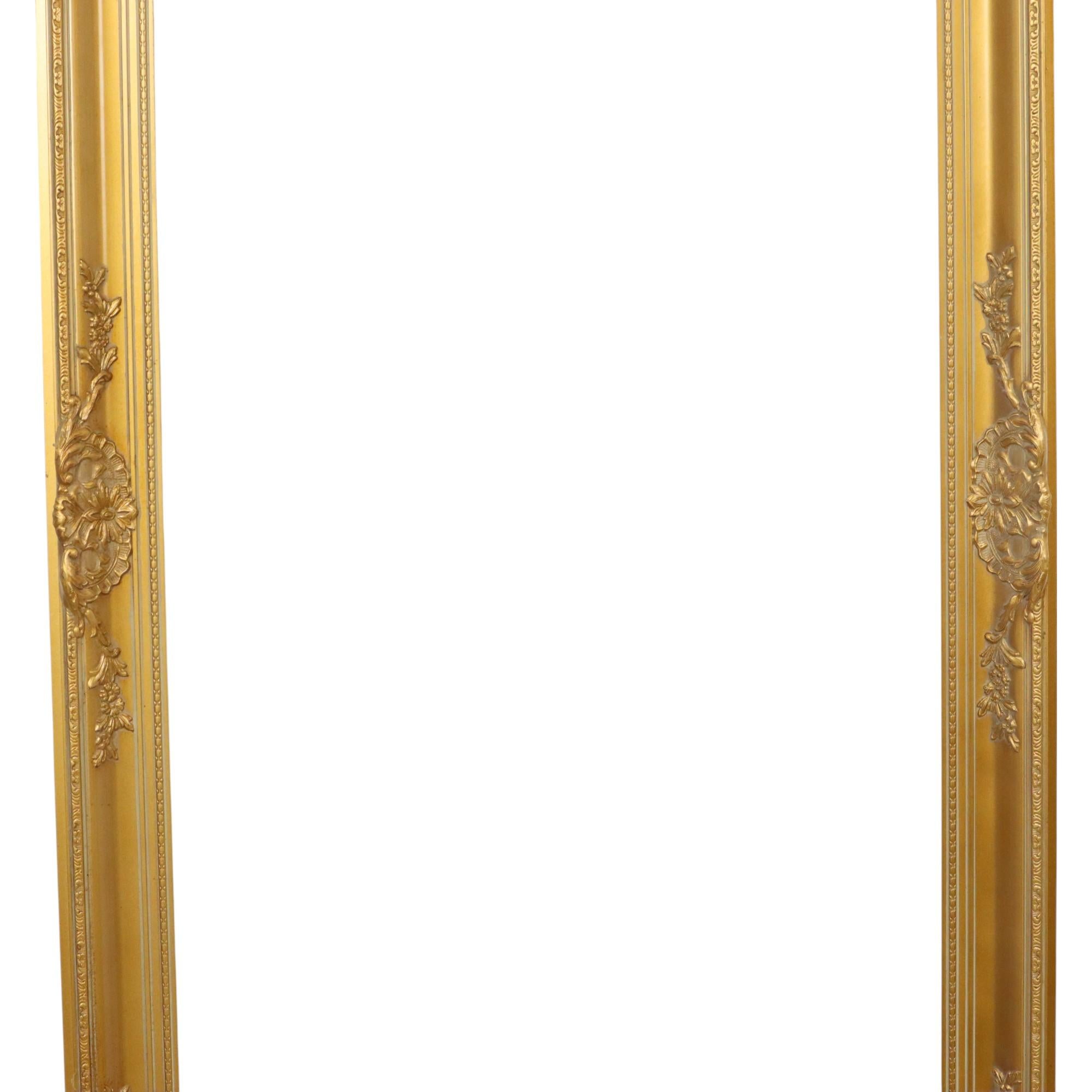 Large Golden Baroque Frame XL Frame Painting Classic 117x67cm In Good Condition For Sale In Poperinge, BE