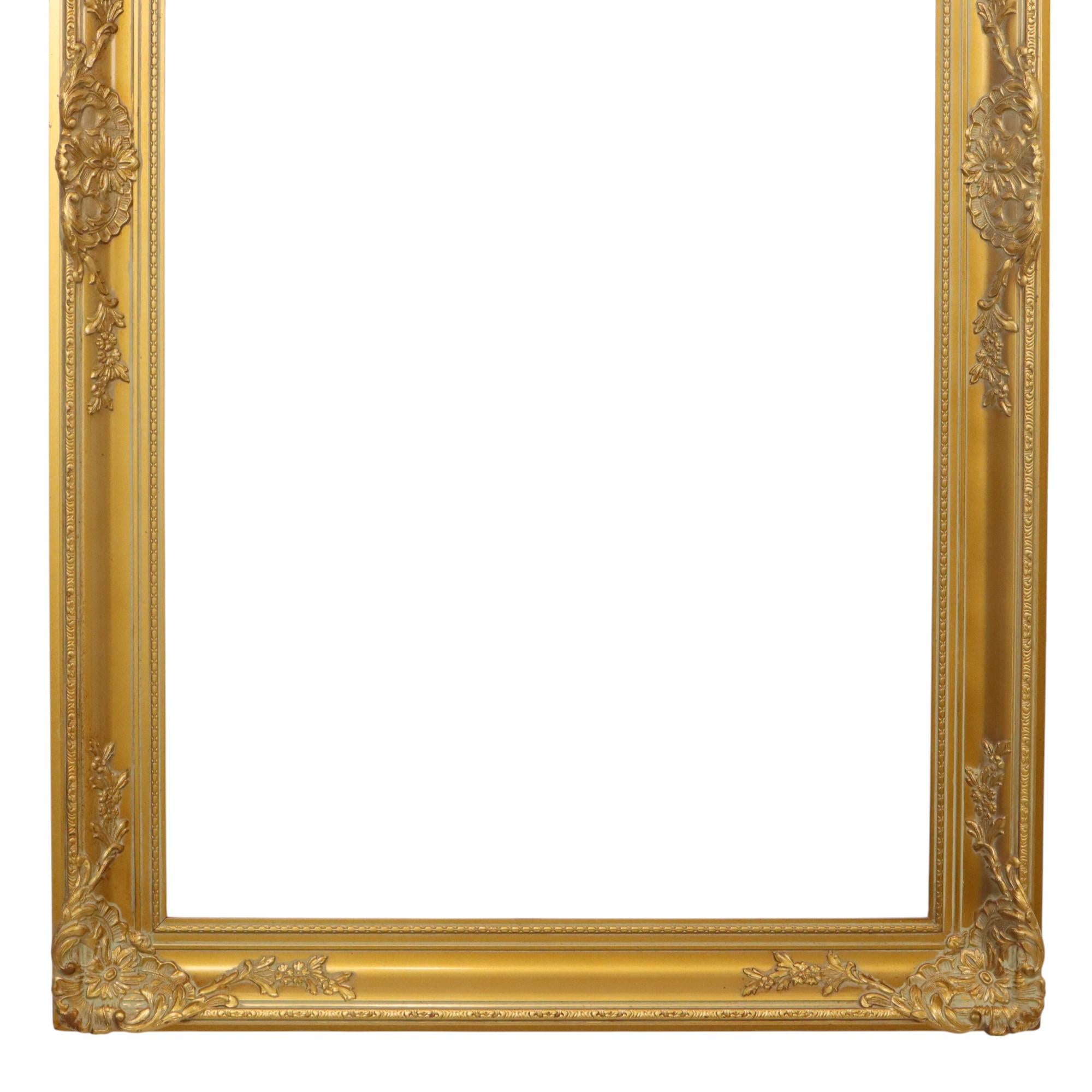 Early 20th Century Large Golden Baroque Frame XL Frame Painting Classic 117x67cm For Sale