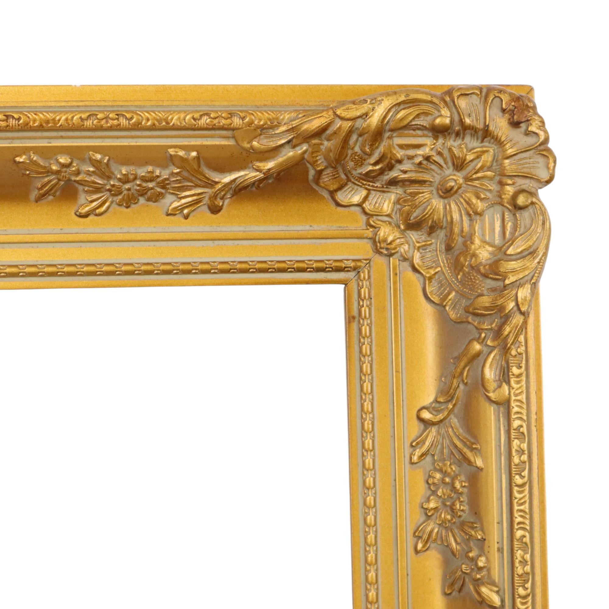 Large Golden Baroque Frame XL Frame Painting Classic 117x67cm For Sale 1
